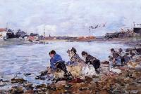 Boudin, Eugene - Laundresses on the Bankes of the Touques